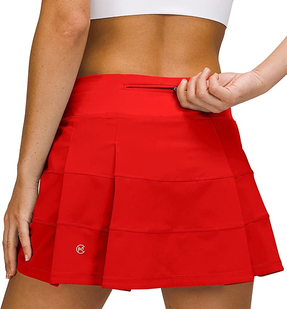 MCEDAR Athletic Tennis Golf Skorts Skirts for Women with Pocket Workout Running Sports Pleated Skirt | Amazon (US)