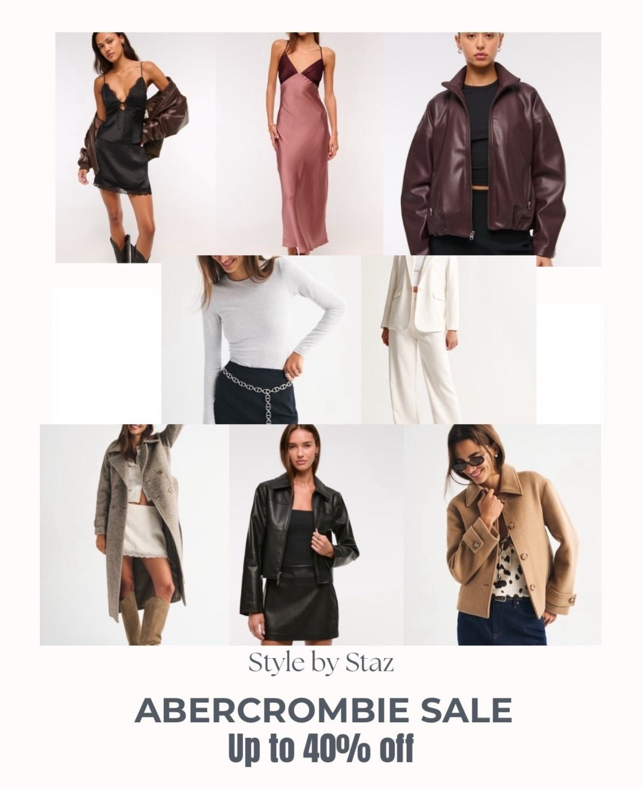 It’s SALE time for ABERCROMBIE & FITCH! Stack up the Seasonal Savings! Here are some great core pieces to add to your collection. 

#LTKFallSale #LTKSaleAlert #LTKSeasonal