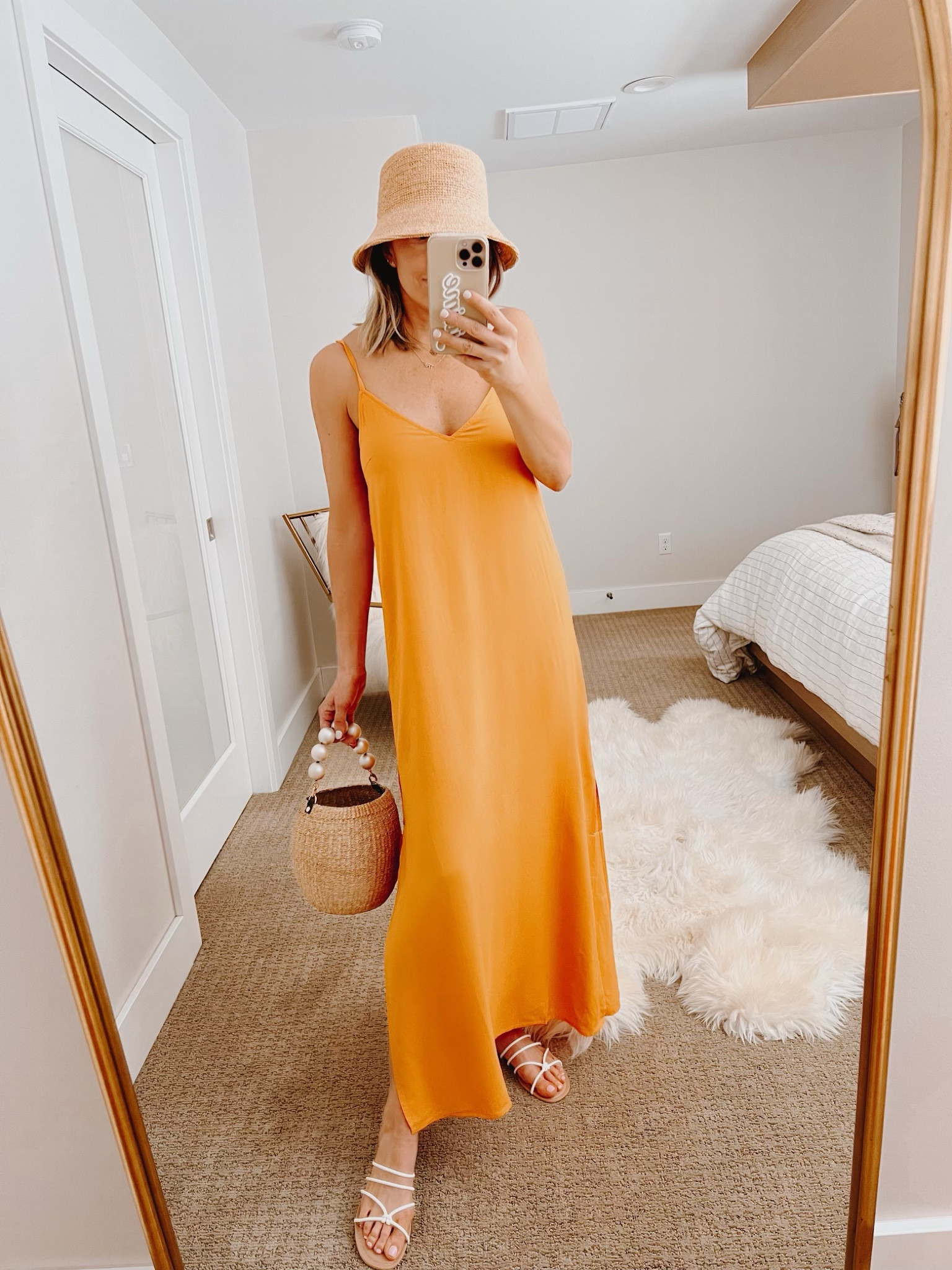 old navy orange maxi dress Dress Casual Maxi By Old Navy In Orange, Size: M