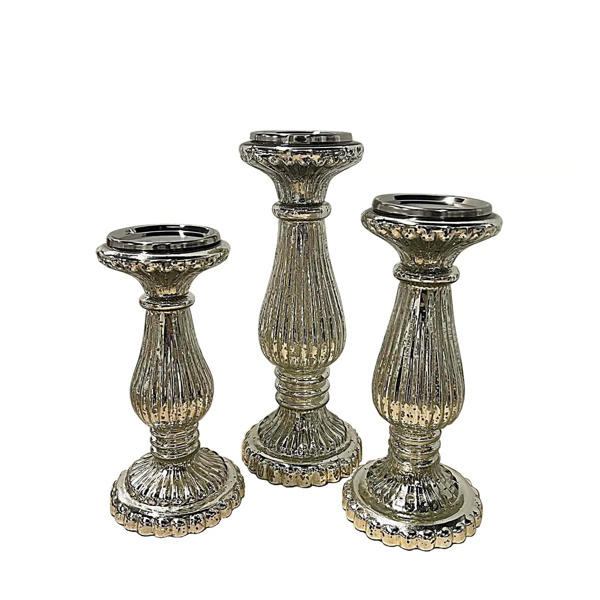 13'' H Glass Tabletop Candlestick | Wayfair North America