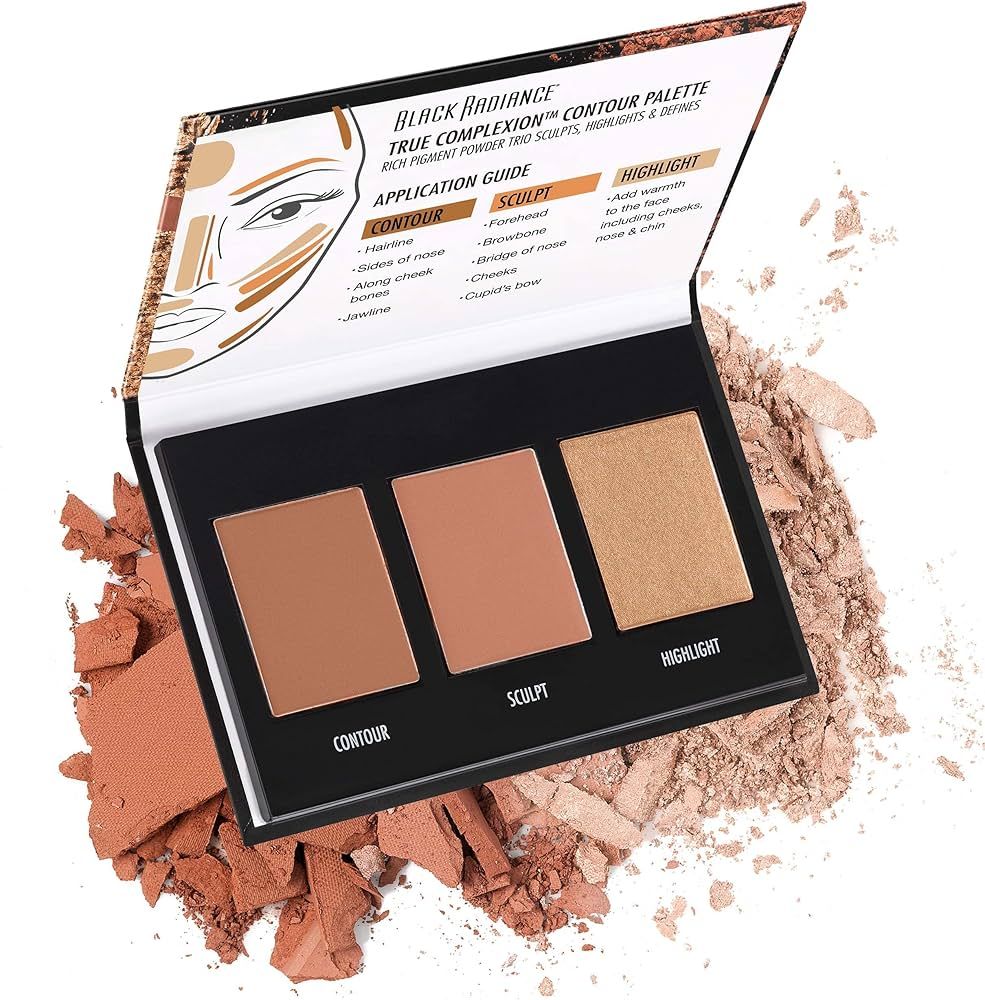 Black Radiance True Complexion Contour Palette, Light to Medium, 0.38 Ounce | Amazon (US)