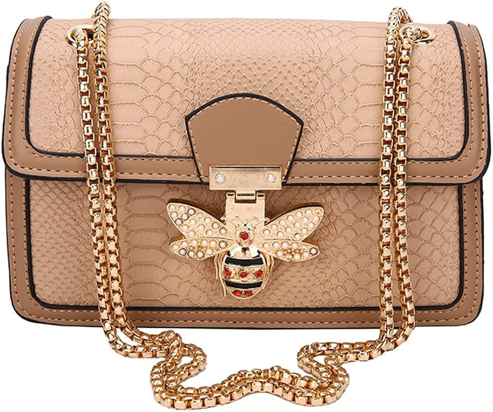 JBB Women's Crossbody Shoulder Bag Fashion Print PU Leather Handbag Chain Strap Clutch Satchel Pu... | Amazon (US)