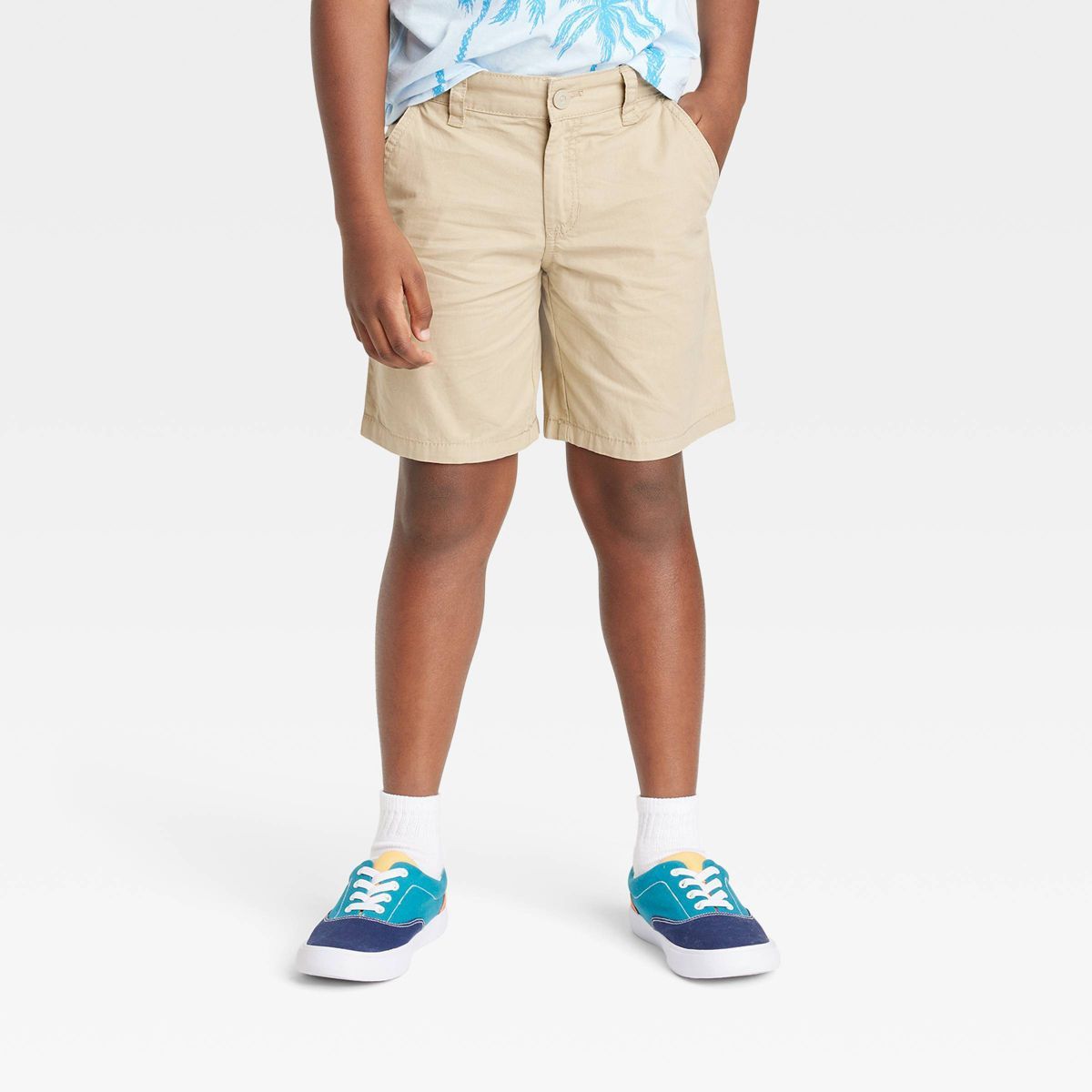 Boys' Flat Front 'At the Knee' Woven Shorts - Cat & Jack™ | Target