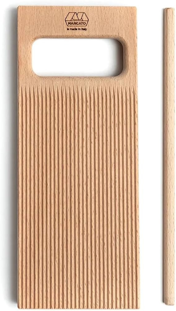 MARCATO Made in Italy RIGAGNOCCHI Gnocchi Pasta Board with Garganelli Pasta Accessory, 11.8" x 7.... | Amazon (US)