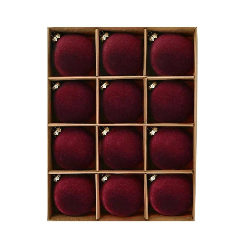 Velvet Christmas Baubles Gift Box, Vintage Style Christmas Tree Ornaments with Luxury Finish, Hol... | Wayfair North America