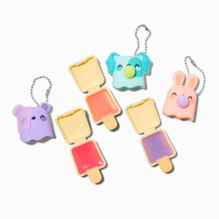 Pucker Pops® Bubblegum Critter Lip Gloss Set - 3 Pack | Claire's (UK)