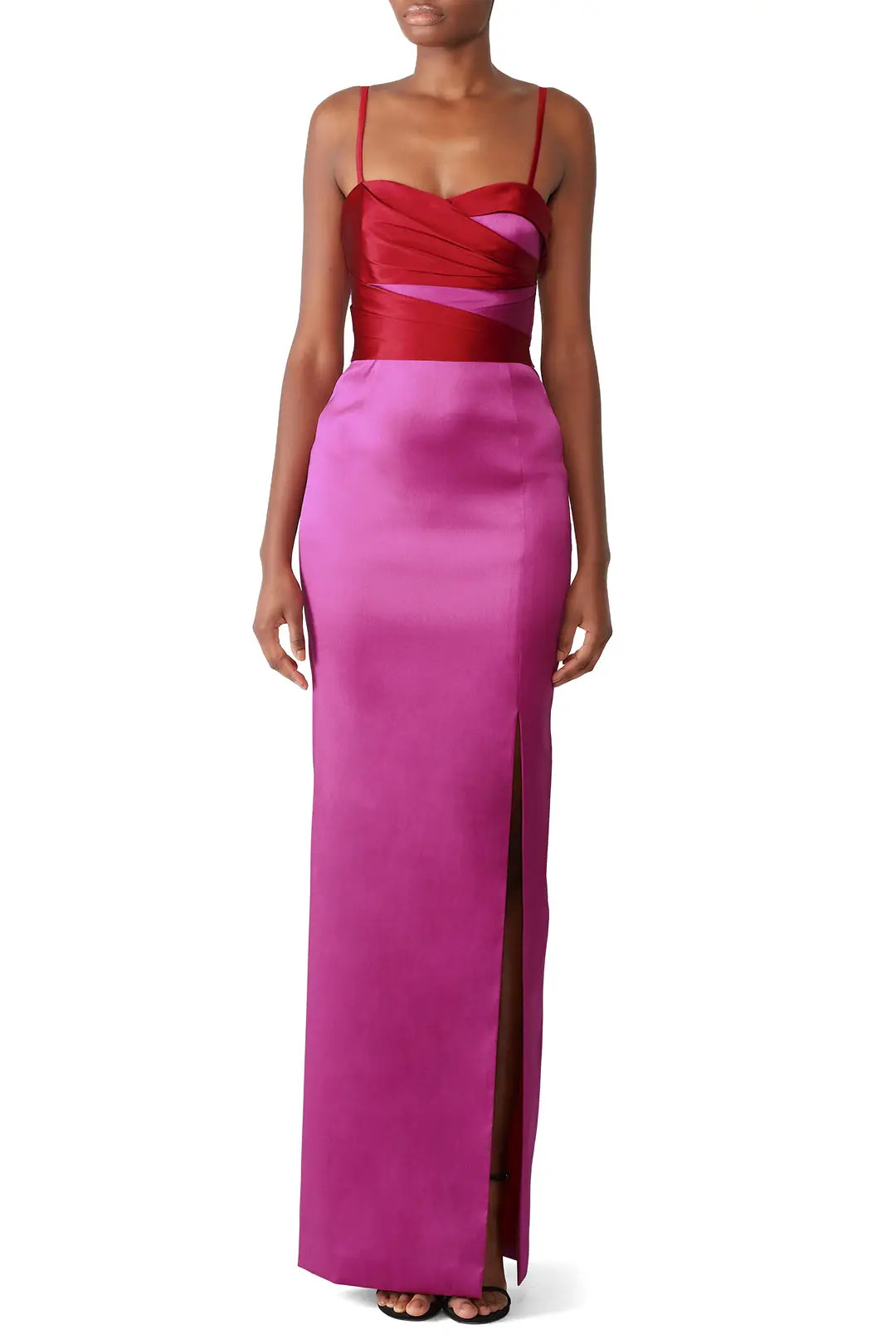 Marchesa Notte Two Tone Mikado Gown | Rent The Runway