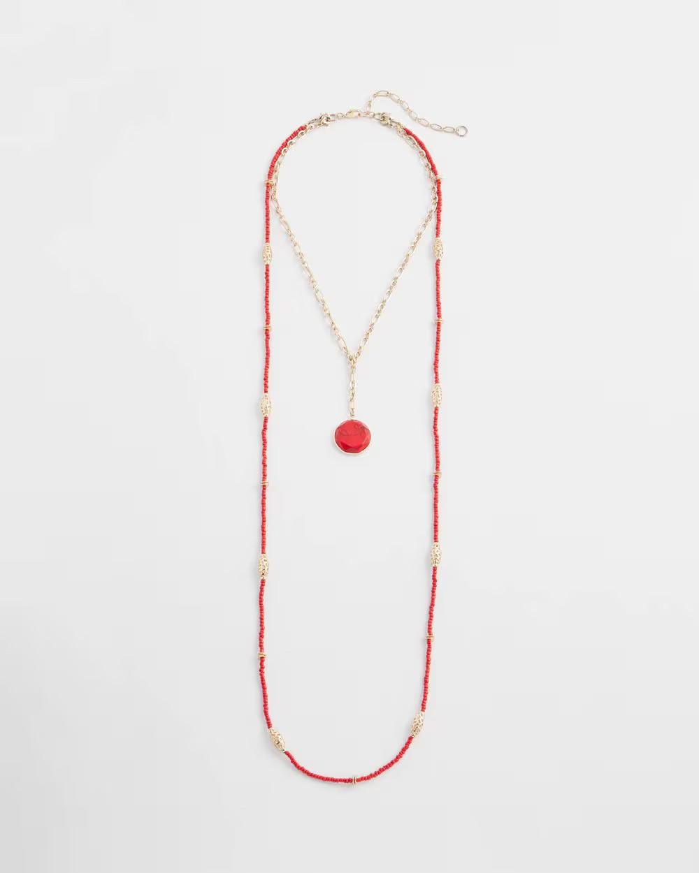 Convertible Beaded Pendant Necklace | Chico's