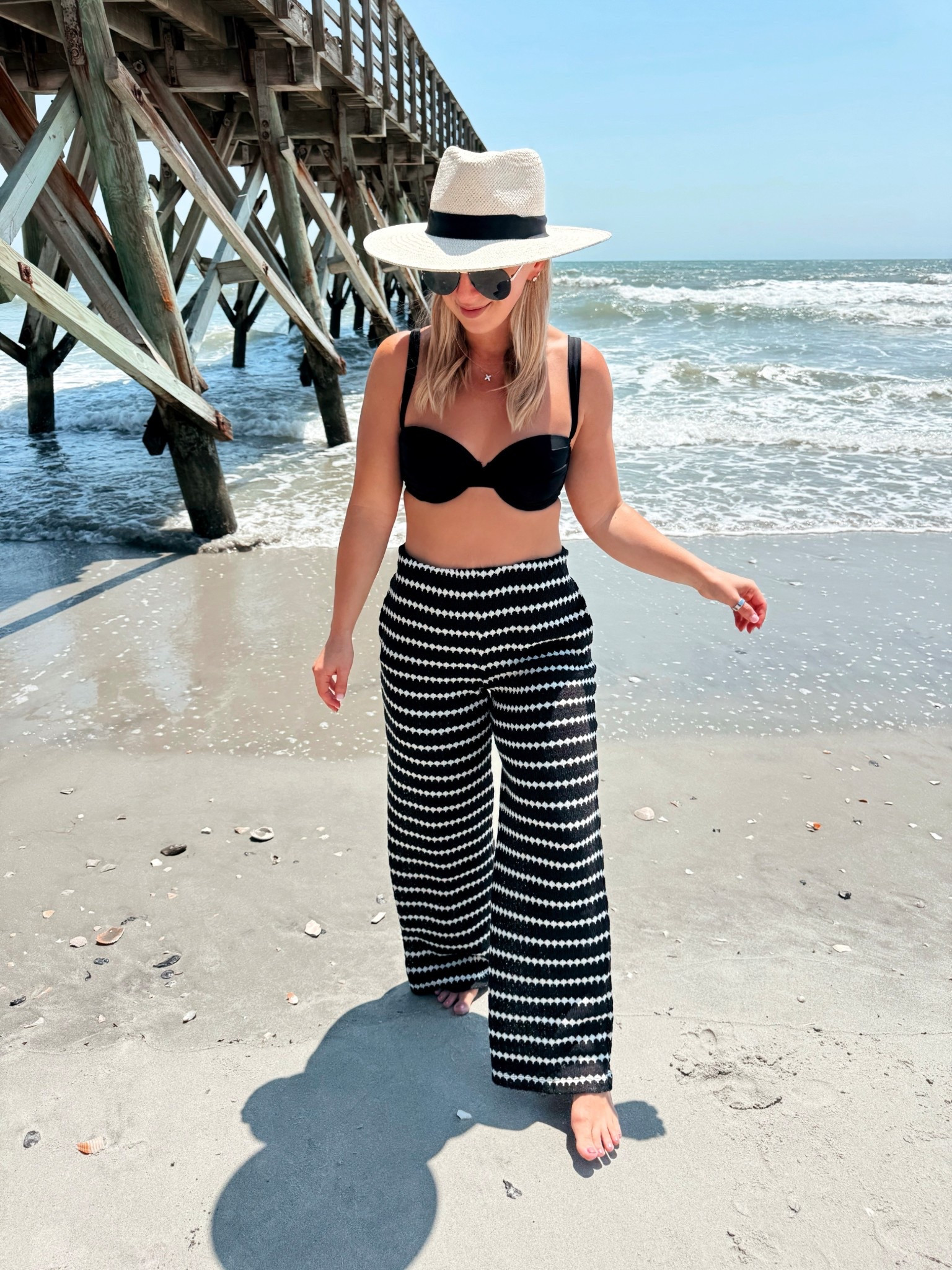 Claiming these my new favorite pants 👏🏻 They’re not see through so you can wear them out and they double as a swimsuit coverup! 🌊 Shop them via the 🔗 in my bio!

Size small pants (TTS)

Beach coverups, target, summer vacation 

#LTKootd #LTKmomlife #LTKSwim