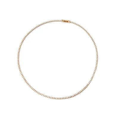 NICKHO REY Tish Tennis Necklace in Emerald/gold at Nordstrom, Size 16 | Nordstrom