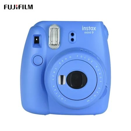 Fujifilm Instax Mini 9 Instant Camera Film Cam with Selfie Mirror, Sea Blue | Walmart (US)