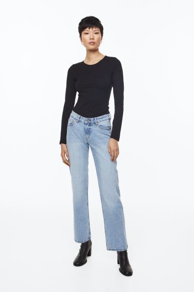 Long-sleeved jersey top | H&M (UK, MY, IN, SG, PH, TW, HK)