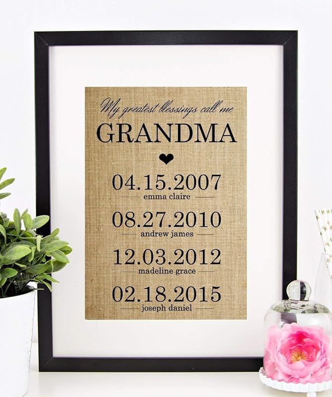 Personalized Gifts for Grandma, Christmas Gift for Grandmother, Birthday: My Greatest Blessings C... | Amazon (US)