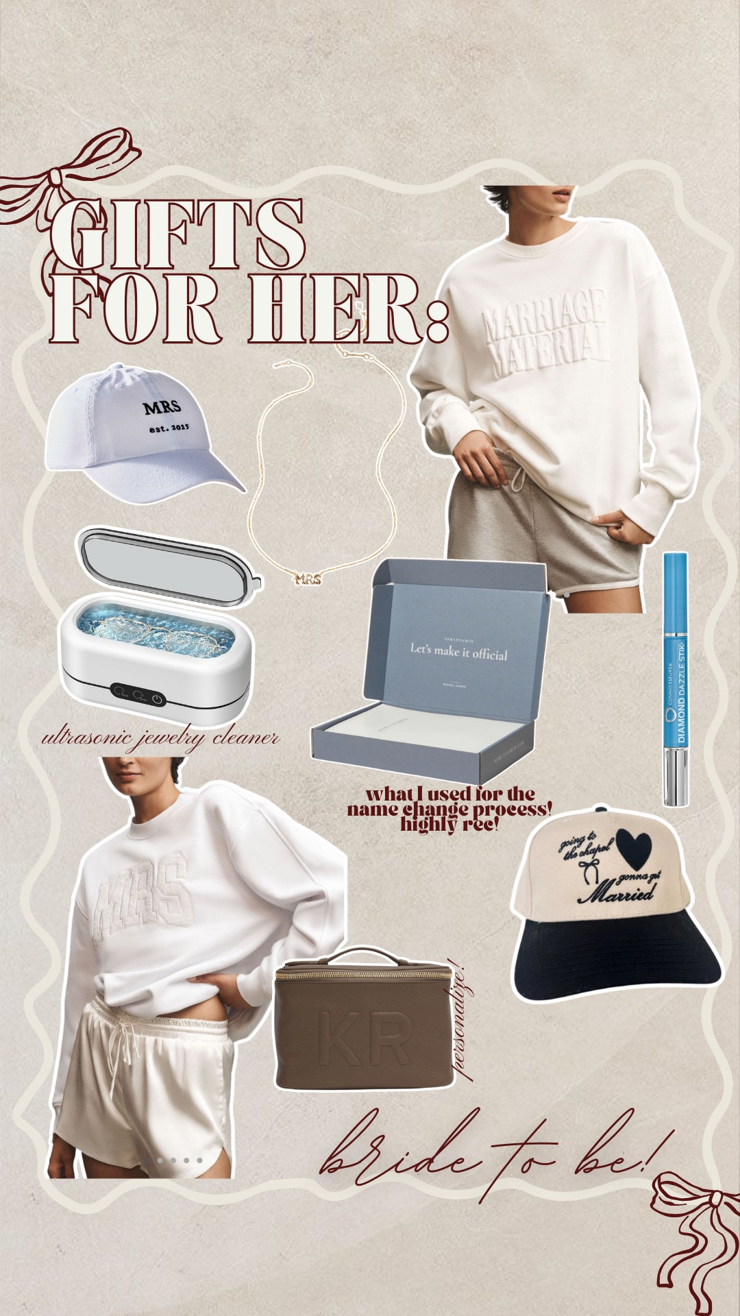 Gifts for the bride to be or newlywed!

#LTKGiftGuide #LTKCyberWeek #LTKWedding