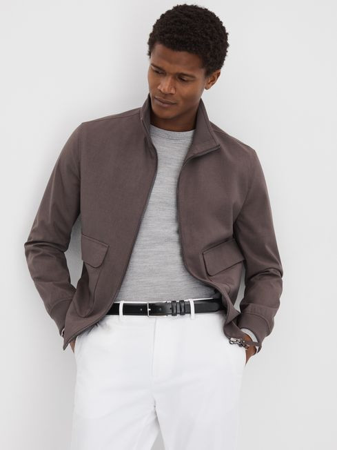 Smooth Leather Belt | Reiss UK