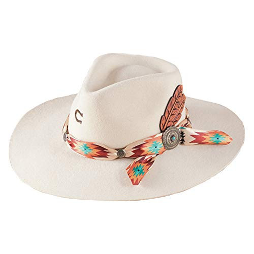 Charlie 1 Horse Hats Womens Navajo Ivory 3 3/4 Brim Fashion Hat S Natural | Amazon (US)