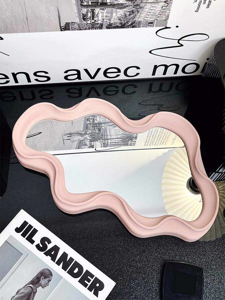 1pc Cloud Shaped Irregular Wall-mounted Or Desktop Makeup Mirror For Dressing Room Decoration | SHEIN
