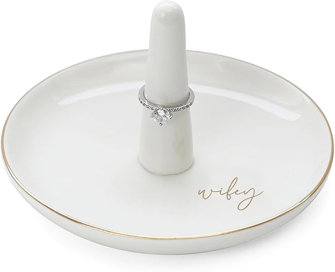 HOME SMILE Wifey Ring Holder, Bride Gifts for Wedding, Bridal Shower, Bachelorette Party, Engagem... | Amazon (US)