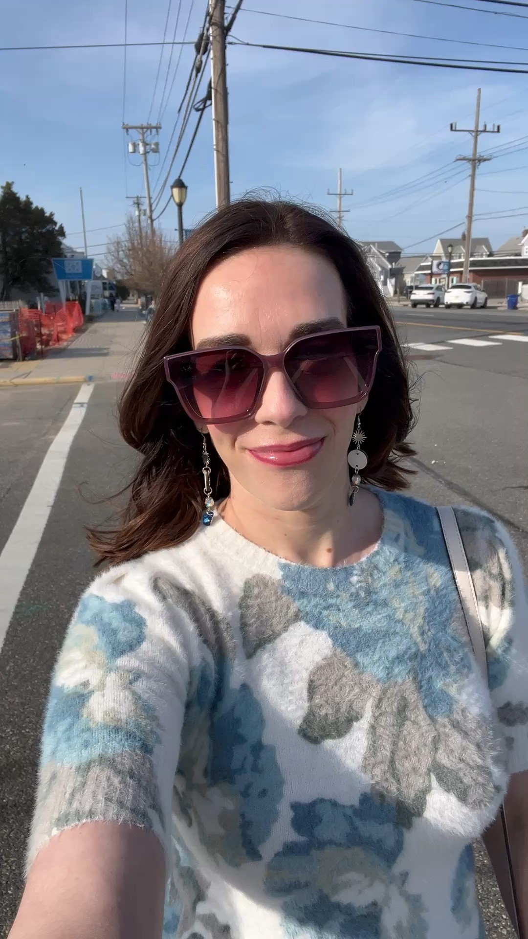Floral short sleeve fuzzy sweater (xs). #sweater #shortsleevesweater #floralsweater #springoutfit 
spring outfits 2026 @tjmaxx 

#LTKootd #LTKSeasonal