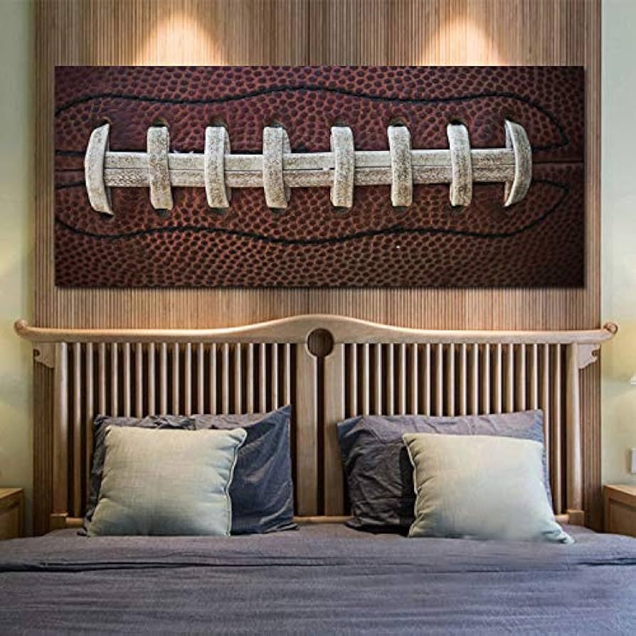 Canvas Wall Art -Close up of American Football - Canvas Art Wall Decor -Stretched and Framed for ... | Amazon (US)