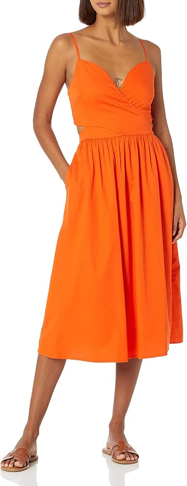 The Drop Women's Makenna Strappy Cross Front Smocked Back Midi Dress | Amazon (US)