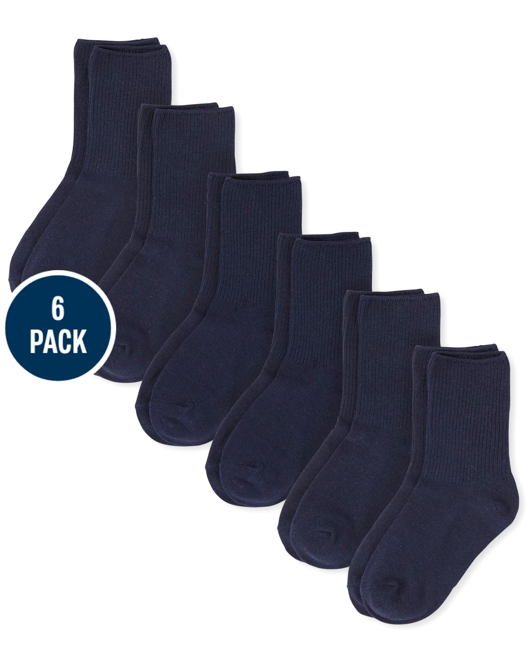 Boys Crew Socks 6-Pack - tidal | The Children's Place