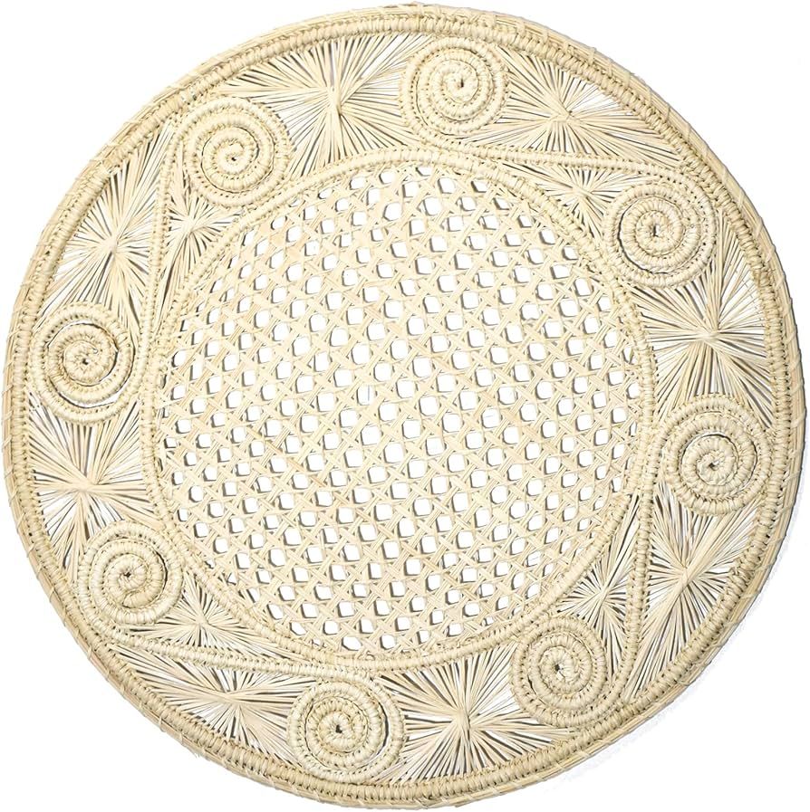 Natural Woven Spiral Placemats (Set of 4) Handmade Exclusive Luxury and Cured (Kitchen Table Line... | Amazon (US)