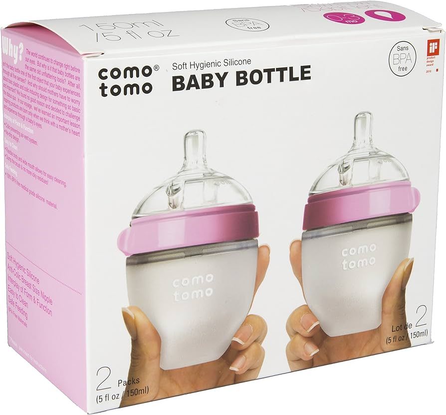 Comotomo Natural Feel Baby Bottle, 4 Pack | Amazon (US)