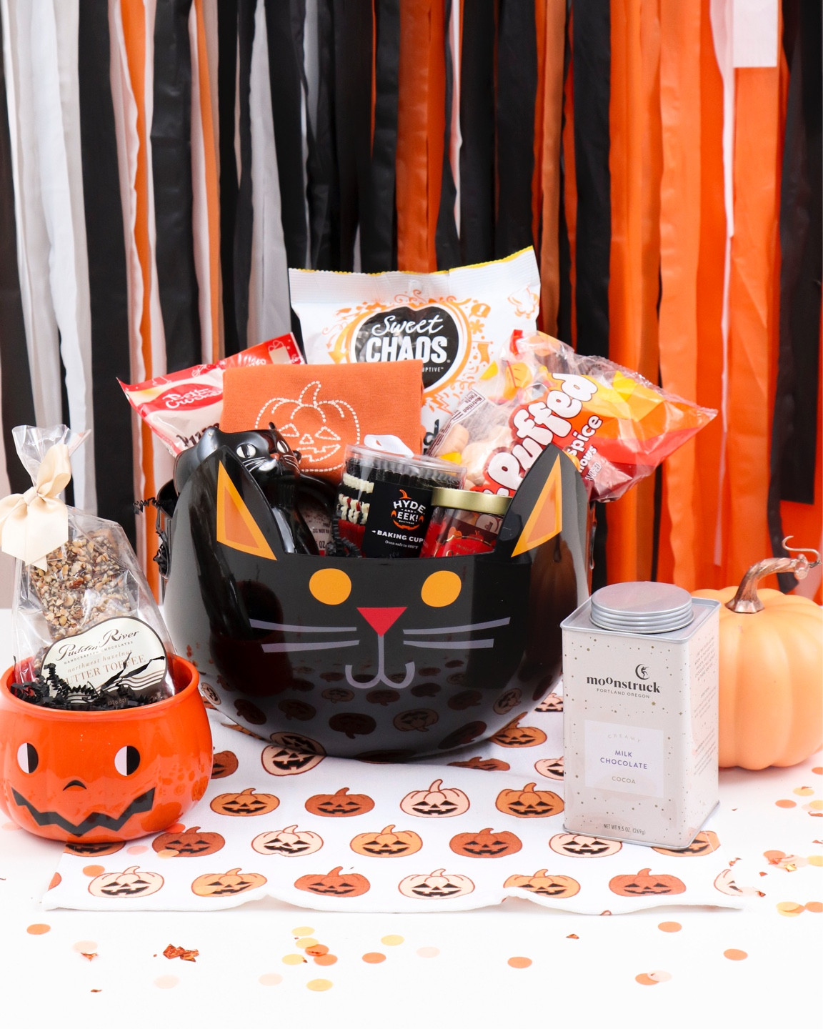 Halloween gift idea! Give the gift of a fa-boo-lus night in watching spooky movies!
🐈‍⬛👻Halloween movie night basket -
Fill your basket with hot chocolate (and all the extras! A cup, marshmallows &!sprinkles), popcorn, chocolate, cookies to bake, a seasonal candle to light and best yet the treat bucket doubles as a popcorn bucket! #boobasket #boobasketideas #halloweengiftideas #giftbssketideas #fallgiftbasket #halloweenmovienightbasket

#LTKGiftGuide #LTKHalloween #LTKSeasonal