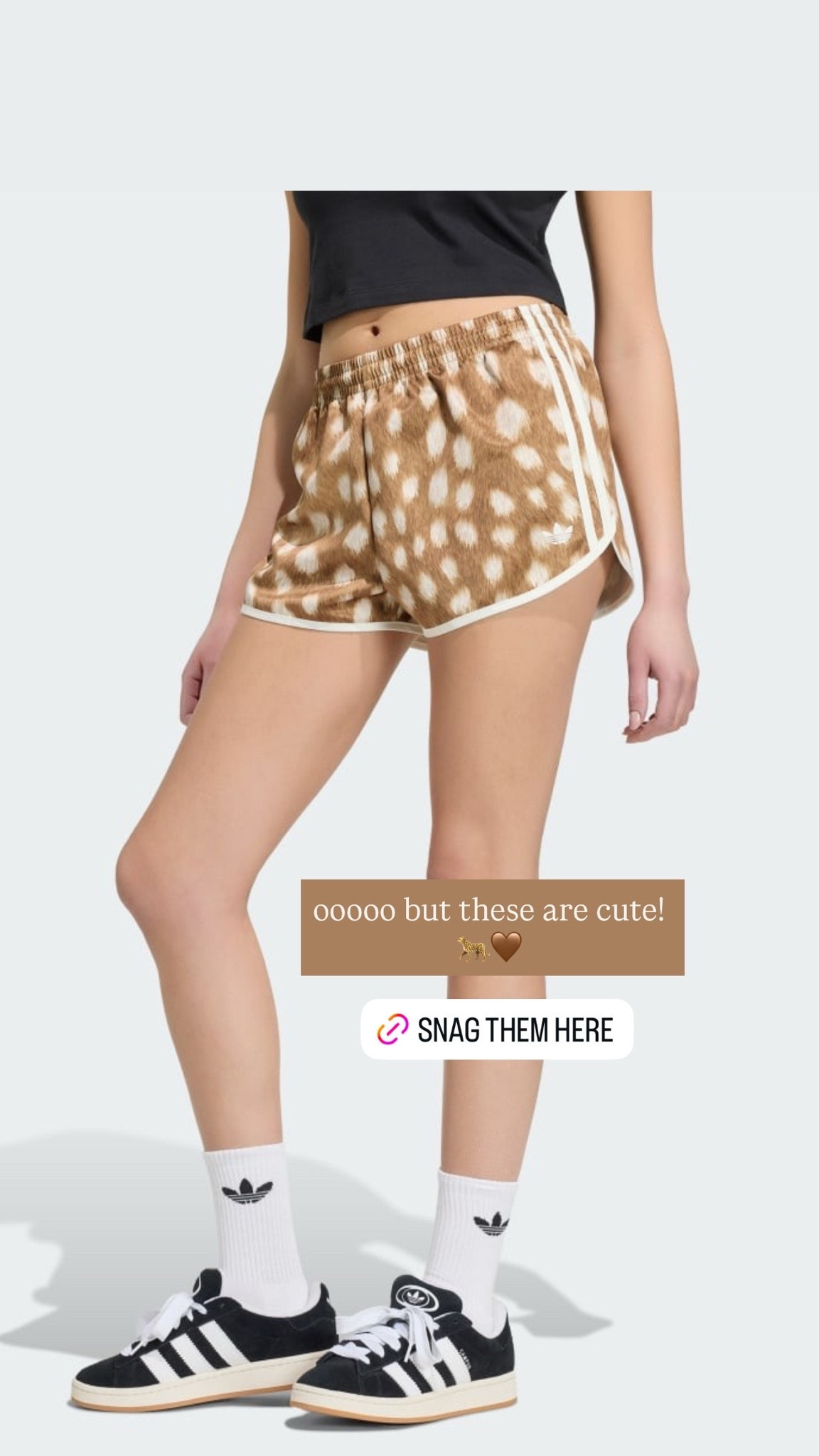 Adidas shorts and track pants are still trending this summer and will be into fall as well! Love the animal print and white stripes! ￼

#LTKootd #LTKActive #LTKOver40