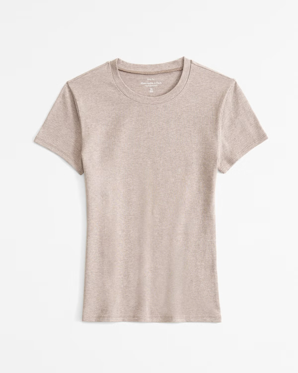Women's Essential Tuckable Baby Tee | Women's 20% Off Select Styles | Abercrombie.com | Abercrombie & Fitch (US)