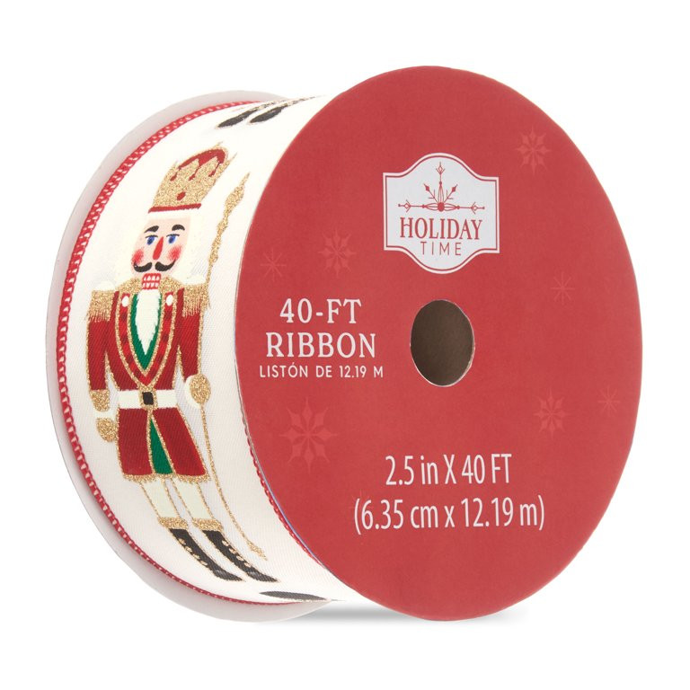 Holiday Time Trad Nutcracker Ribbon - Walmart.com | Walmart (US)