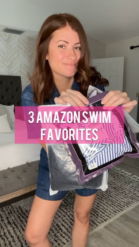 One piece or two?!👙 Loving these cute swim finds I grabbed from @amazonfashion! Perfect for any beach vacation! 

👙Follow for more affordable fashion finds and try ons!👙

Wearing:
Black- 6
Stripes- Medium
Brown- 4/6

Full try on saved in my AMAZON JUNE2 highlight! 

#LTKstyletip #LTKswim #LTKFind