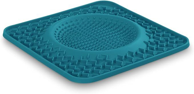 Messy Mutts Silicone Therapeutic Licking Bowl Mat | 10" x 10" | Slow Feeder Mat for Boredom & Anx... | Amazon (US)