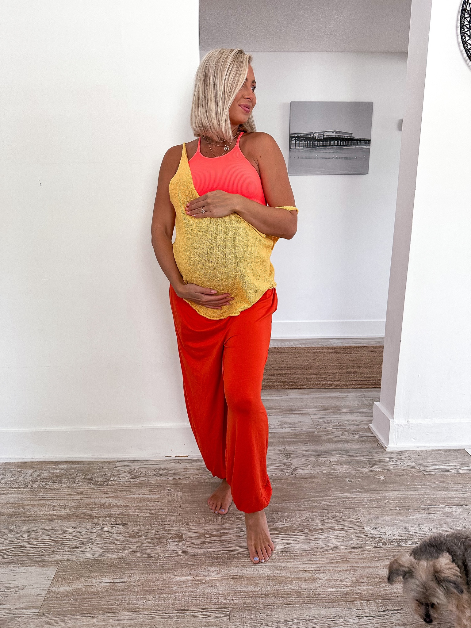 Bump friendly free people outfit! Wearing a small in everything 

#LTKtravel #LTKbump #LTKunder100