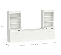 Aubrey 5-Piece Storage Cabinet with Shelf Set (144") | Pottery Barn (US)