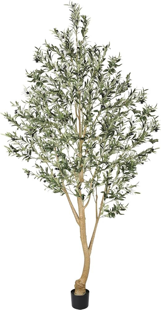 Realead Tall Faux Olive Tree 9ft - Realistic Large Silk Olive Tree Artificial Indoors - Fake Oliv... | Amazon (US)