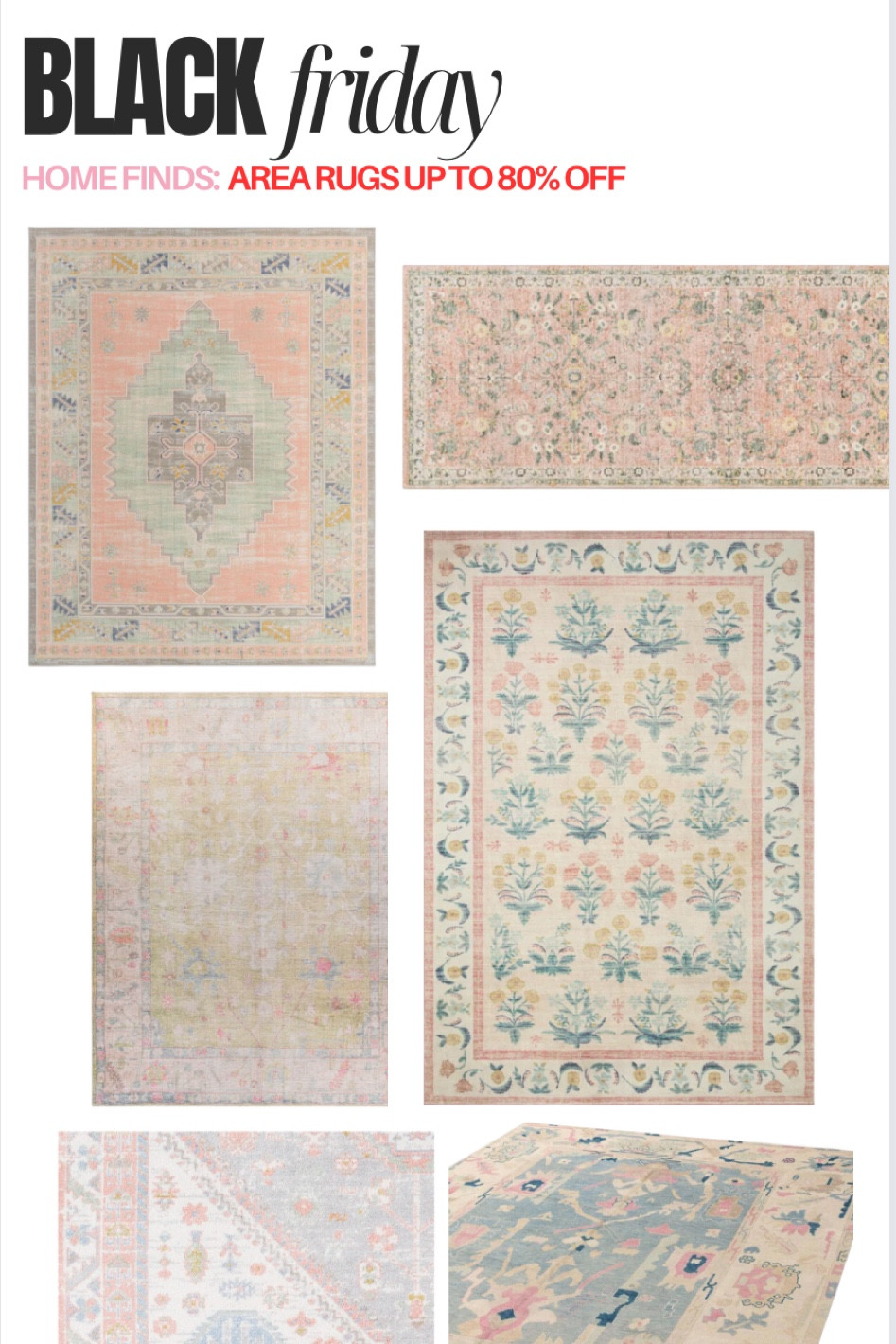 Berger Floral Area Rug curated on LTK