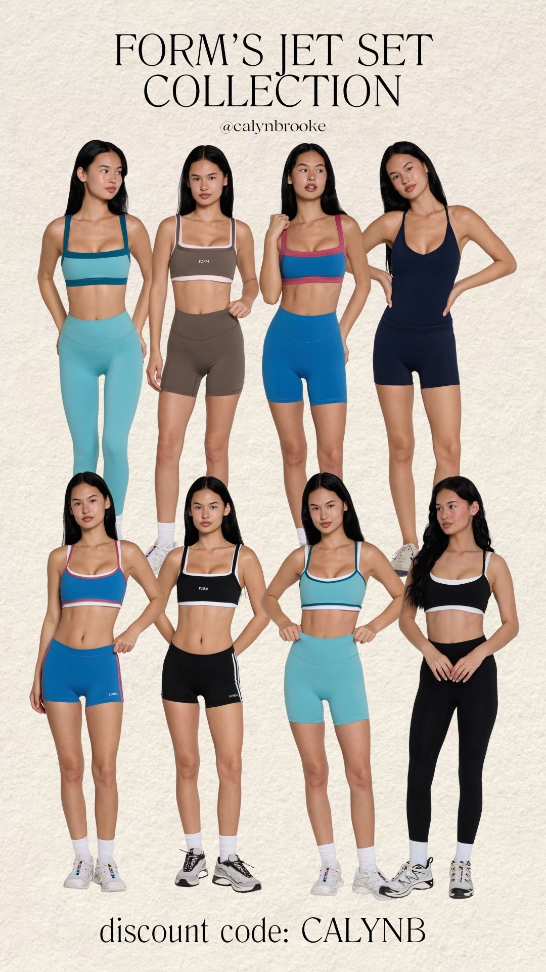 FORM’s Jet Set Collection! Use code CALYNB for a discount! 

 