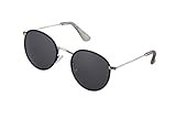SANTANA Fedora Polarized Round Sunglasses, Shiny silver/Navy, 50 mm | Amazon (US)
