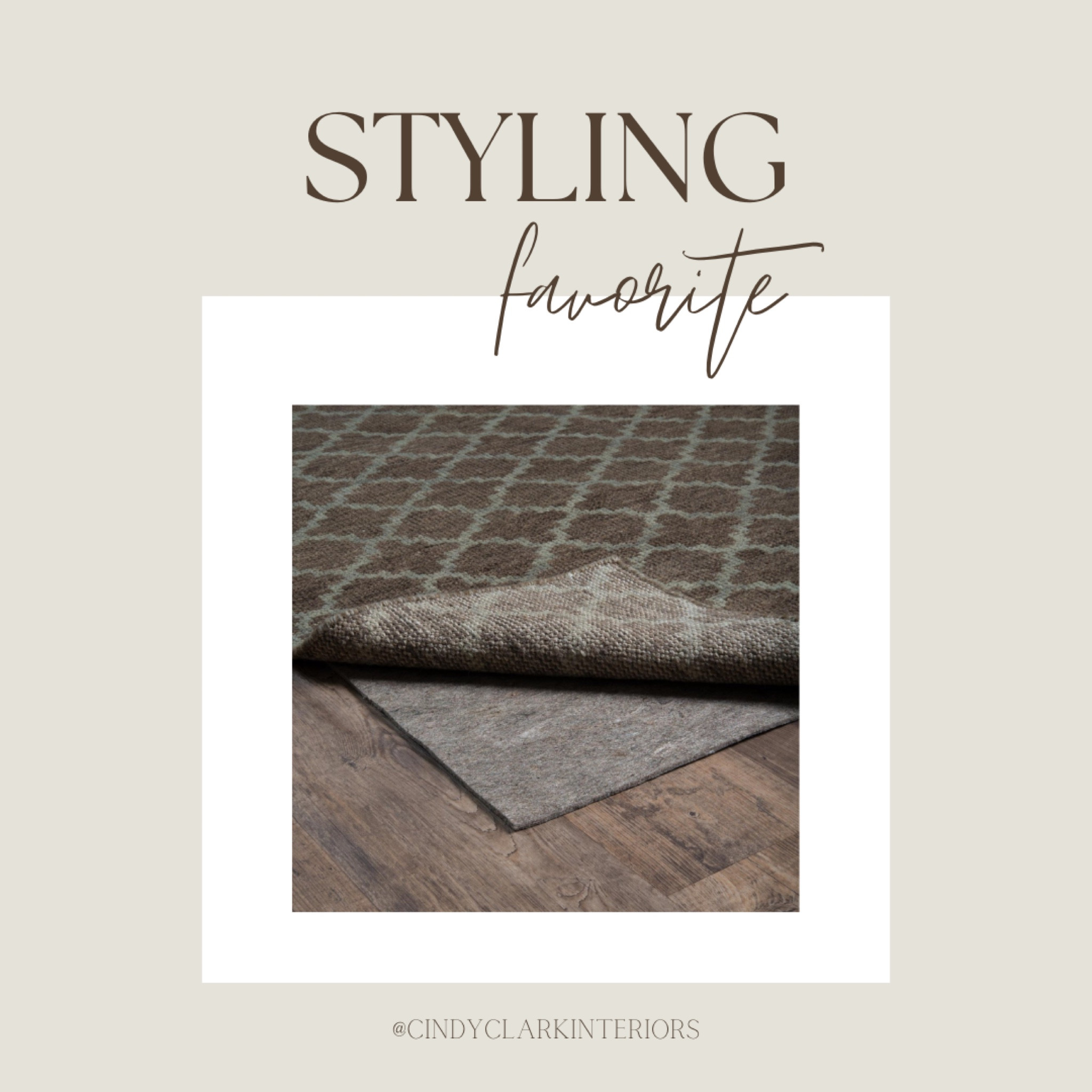 I often get asked what rug pads or styling tools I used to keep our floors protected and our rugs in place! I love this premium rug pad. It comes in a variety of colors and sizes, and it has been perfect for an extra layer underneath our dining room rug! 

#LTKHome #LTKStyleTip