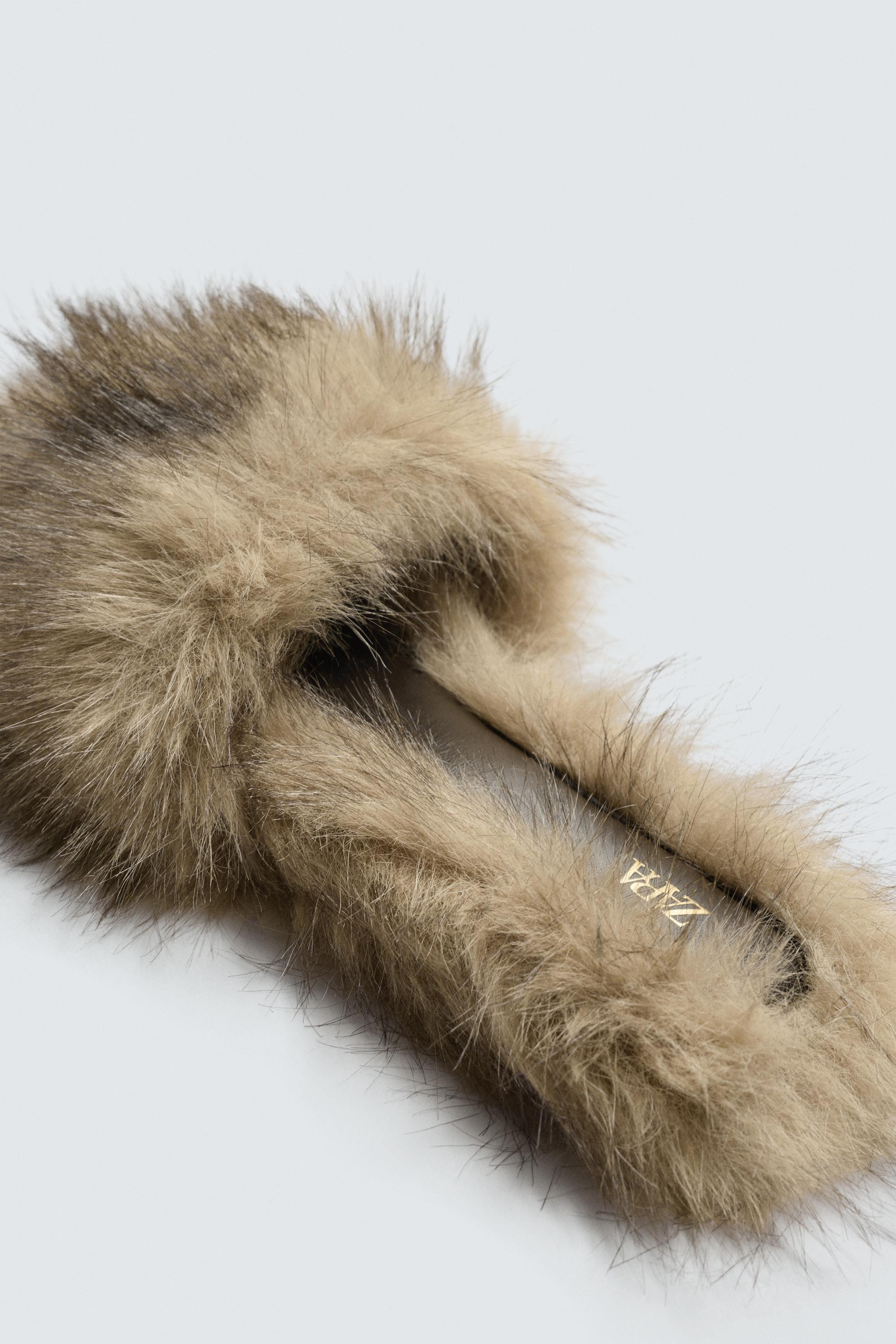 FAUX FUR SANDALS HARRY LAMBERT FOR ZARA x DISNEY | Zara US
