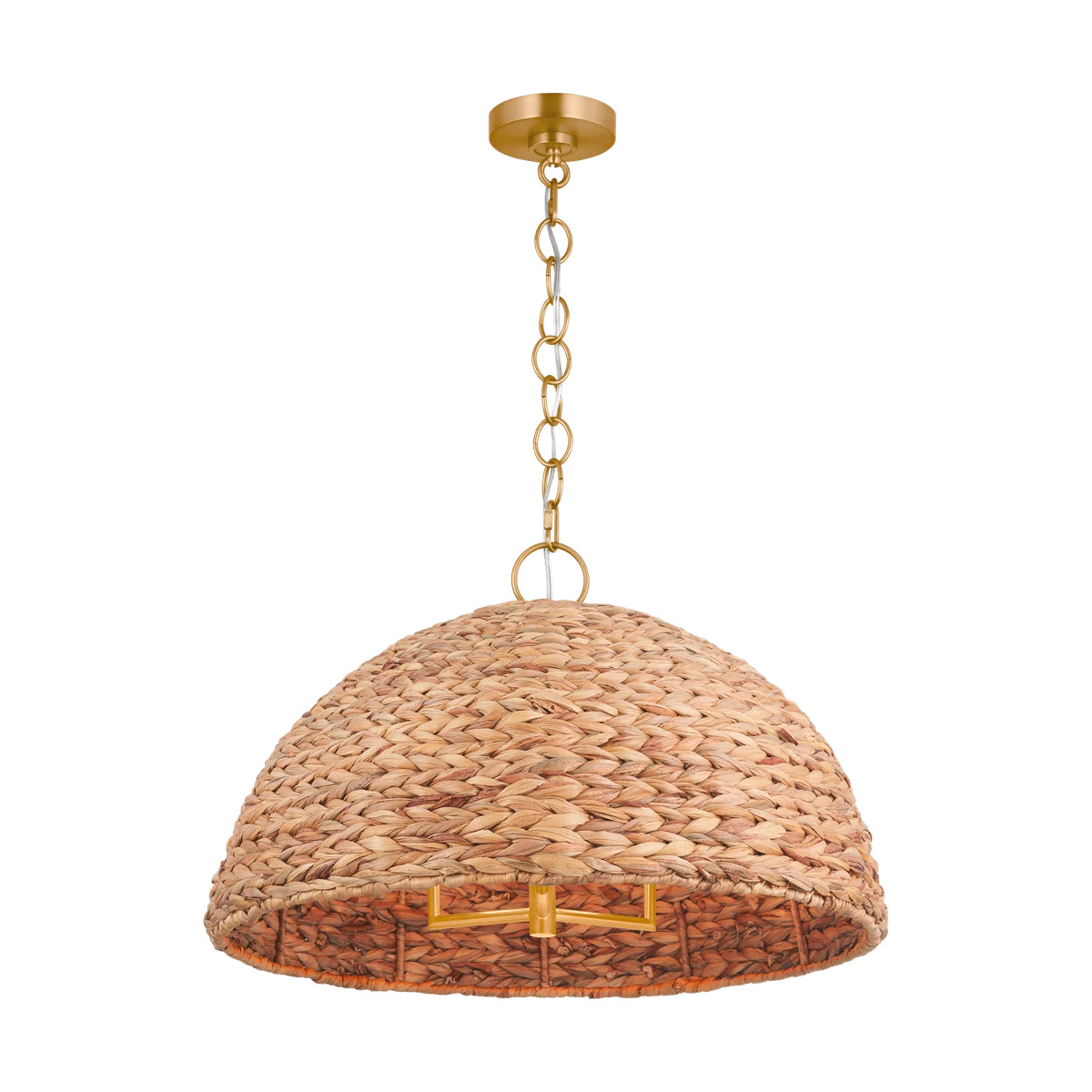 Cay 3 - Light Burnished Brass Dome Pendant | Wayfair North America