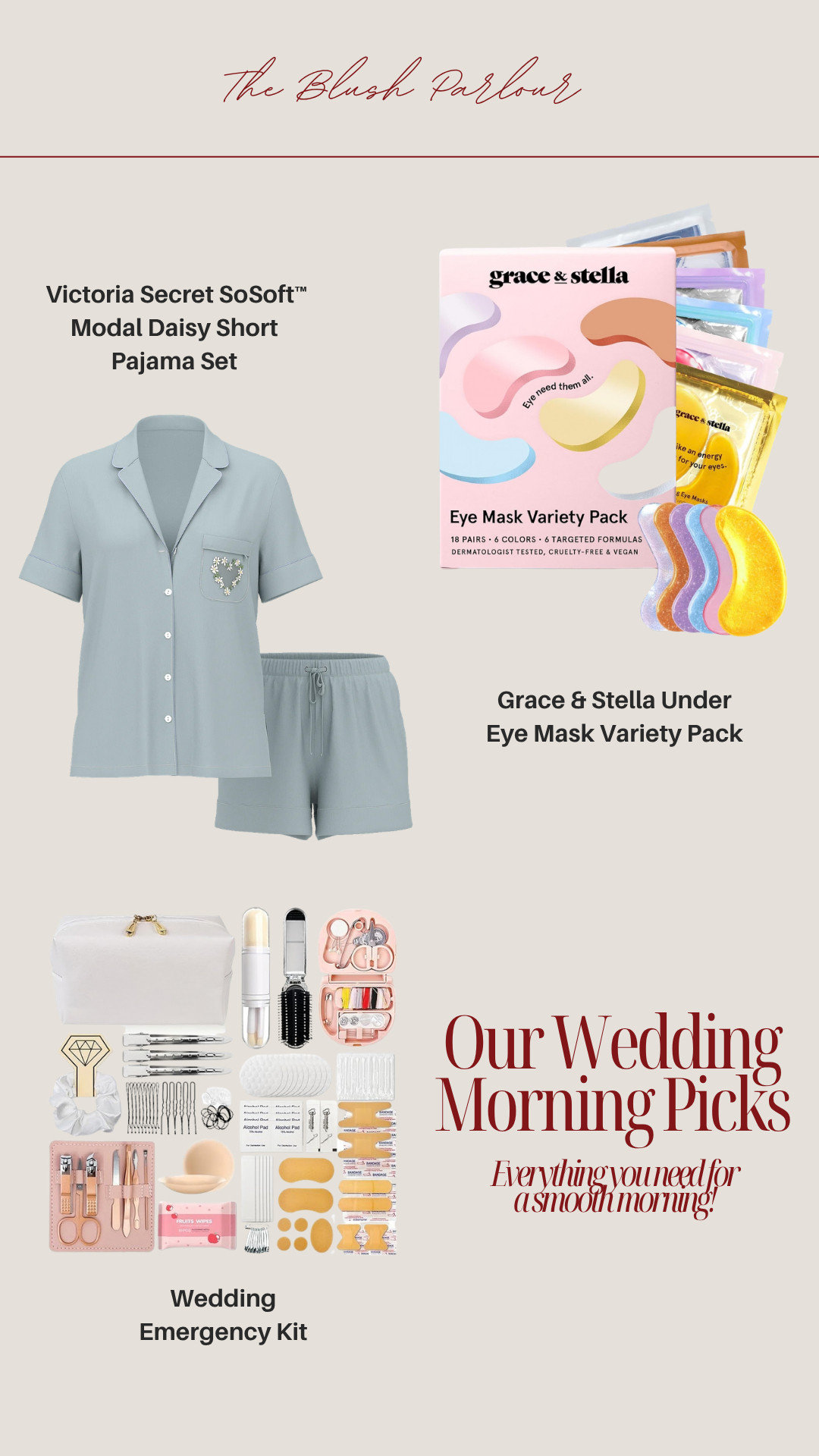 Our wedding morning must haves! 

 #LTKcanada #LTKbeauty #LTKwedding