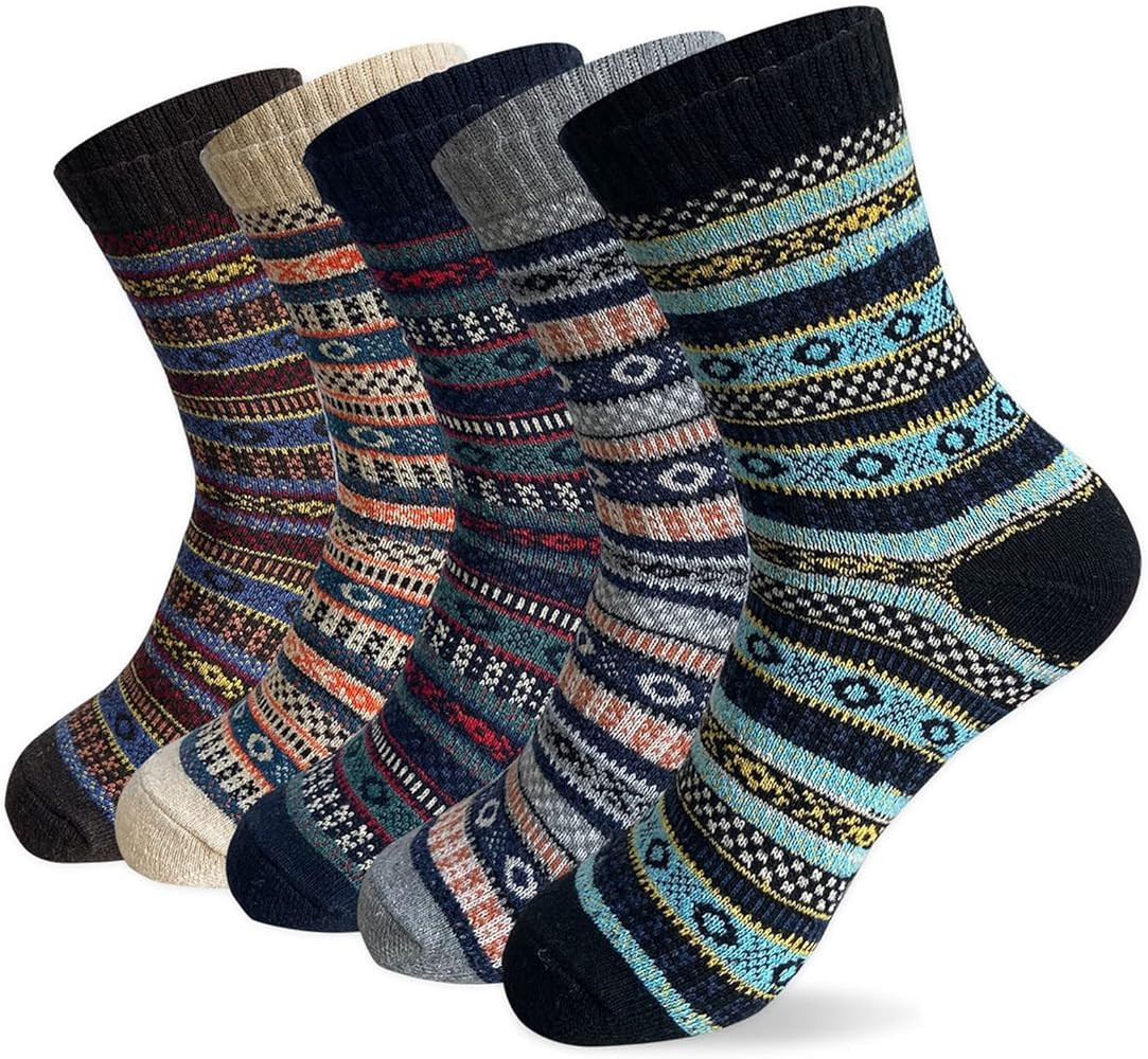 morecoo Stocking Stuffers - Christmas Gifts for Women - Socks for Women - Thick Wool Soft Warm Co... | Amazon (US)