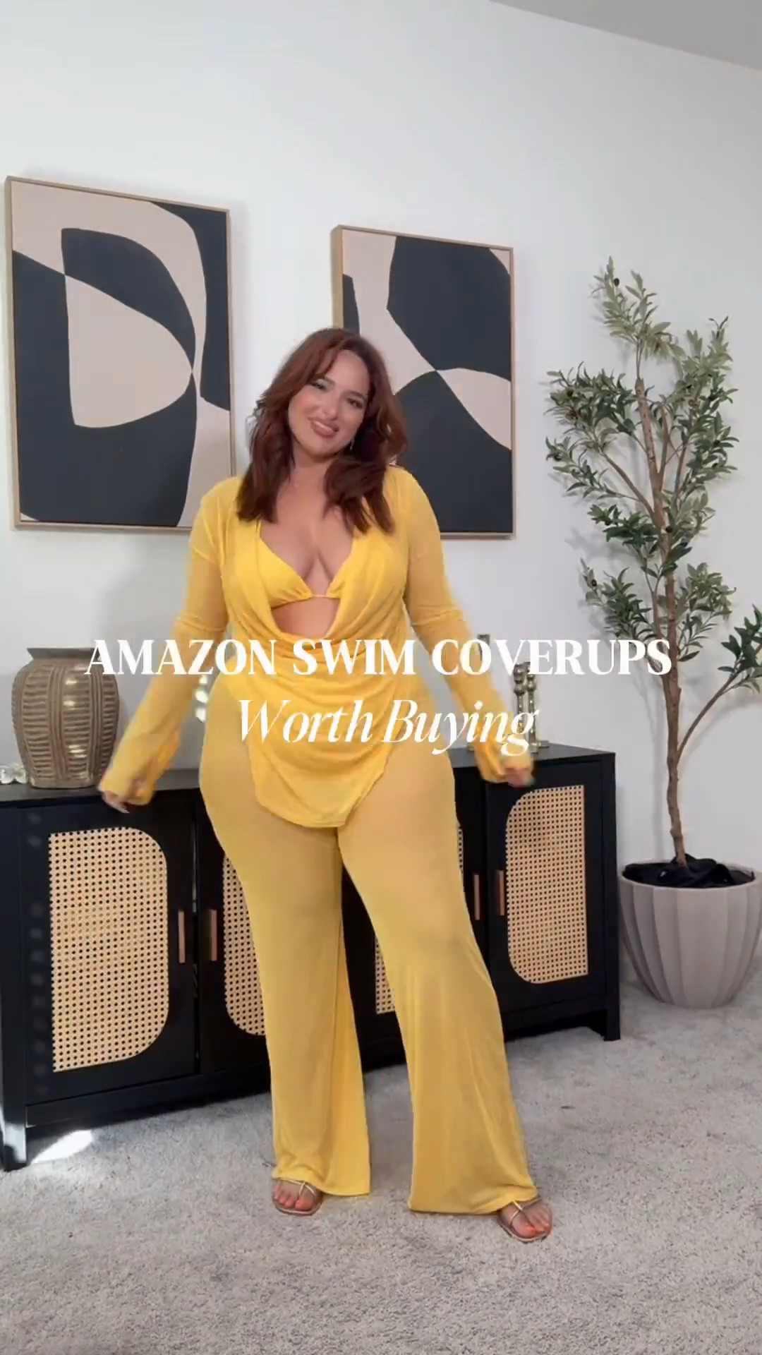 Swim cover ups  worth buying! 

Red coverup: XL 
Red swimsuit: XL 
Black crochet dress: XL
Black bikini: XL
Yellow cover up set: XL 
Yellow bikinis: XL
Brown crochet dress: XL
Brown swimsuit: XL 
Teal skirt set: XXL sized up! 
Teal bikini: XL 
Blue coverup set: XL
Blue onepiece: XL 

#LTKPlusSize #LTKStyleTip #LTKSwim