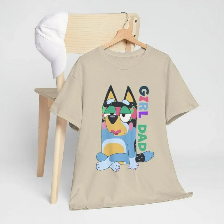 Bluey Fathers Day Tee Shirt, Bluey Gift For Him , Gift for father, Bluey T Shirt, Bluey Gift , Bi... | Walmart (US)