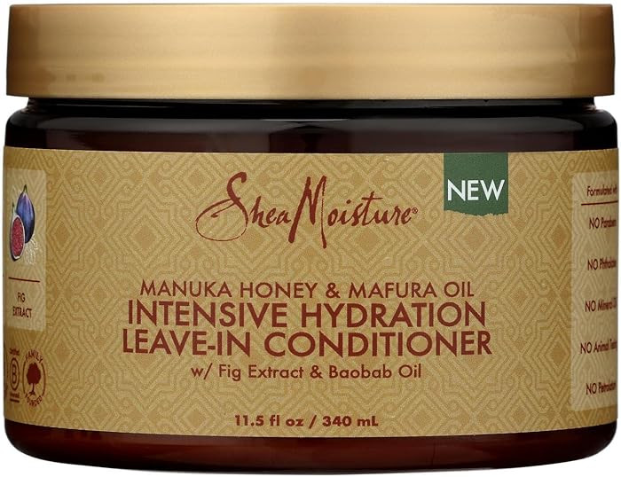 SheaMoisture Intensive Hydration Leave-in Conditioner for Curly Hair Manuka Honey and Mafura Oil ... | Amazon (US)