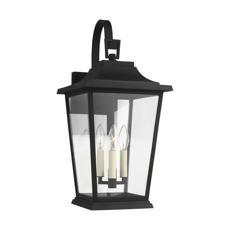 Warren Textured Black 3 - Bulb 22.63" H Outdoor Wall Lantern | Wayfair North America