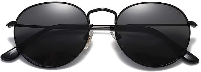 SOJOS Small Round Polarized Sunglasses for Women Men Classic Vintage Retro Frame UV Protection SJ... | Amazon (CA)